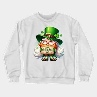 St Patricks Day Leprechaun Crewneck Sweatshirt